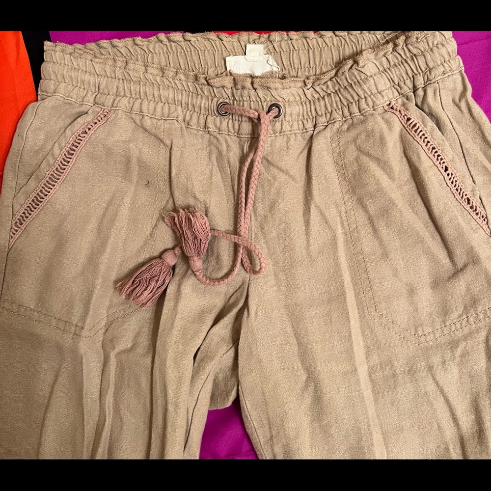 fine textured trousers